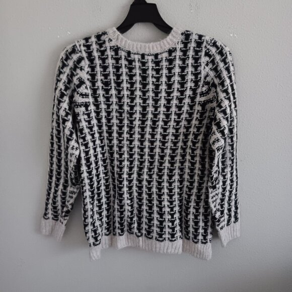 LOGO by Lori Goldstein Brushed Jacquard Sweater - Sz M a656999 - Picture 4 of 4